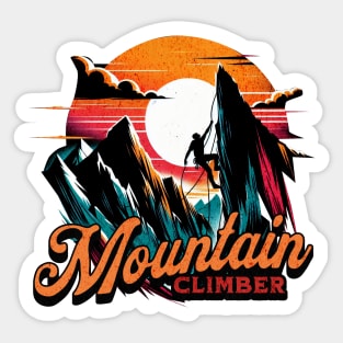 Mountain Climber Design Sticker